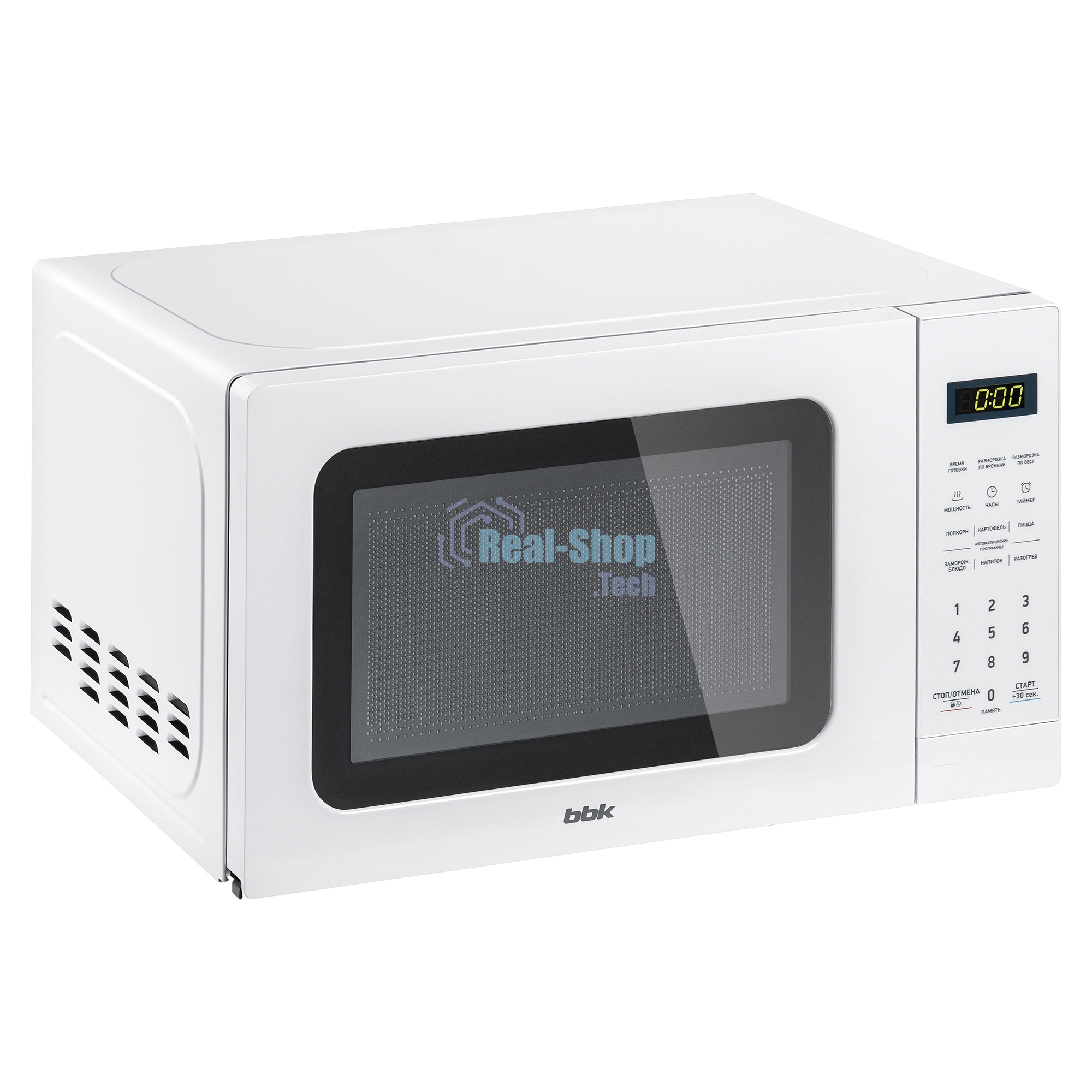 Микроволновая печь BBK 20MWS-767S/W белый, 20 л, 700 Вт, переключатели - сенсорные