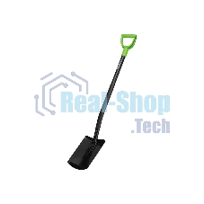 Лопата Сибртех штыковая, металлический черенок, прямоугольная