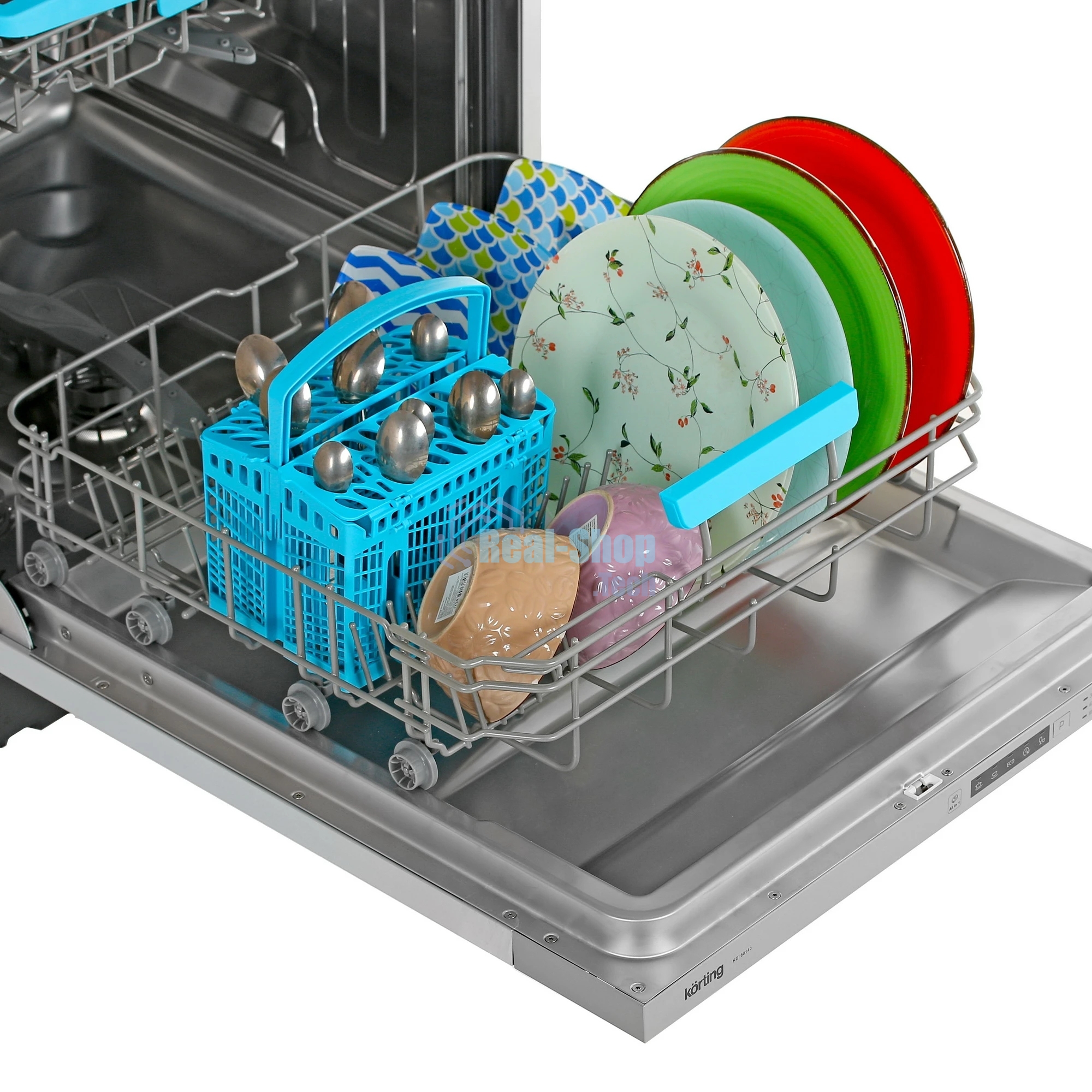 Встраиваемая посудомоечная машина Korting KDI 60140, нержавеющая сталь, 59.8 см, 14 компл., 49 дБ, класс A++
