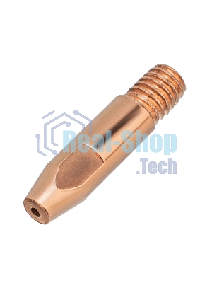 Токосъемный наконечник под проволоку Denzel 1,2 мм, М6х28, E-CU, 20 шт для MIG горелки тип 24