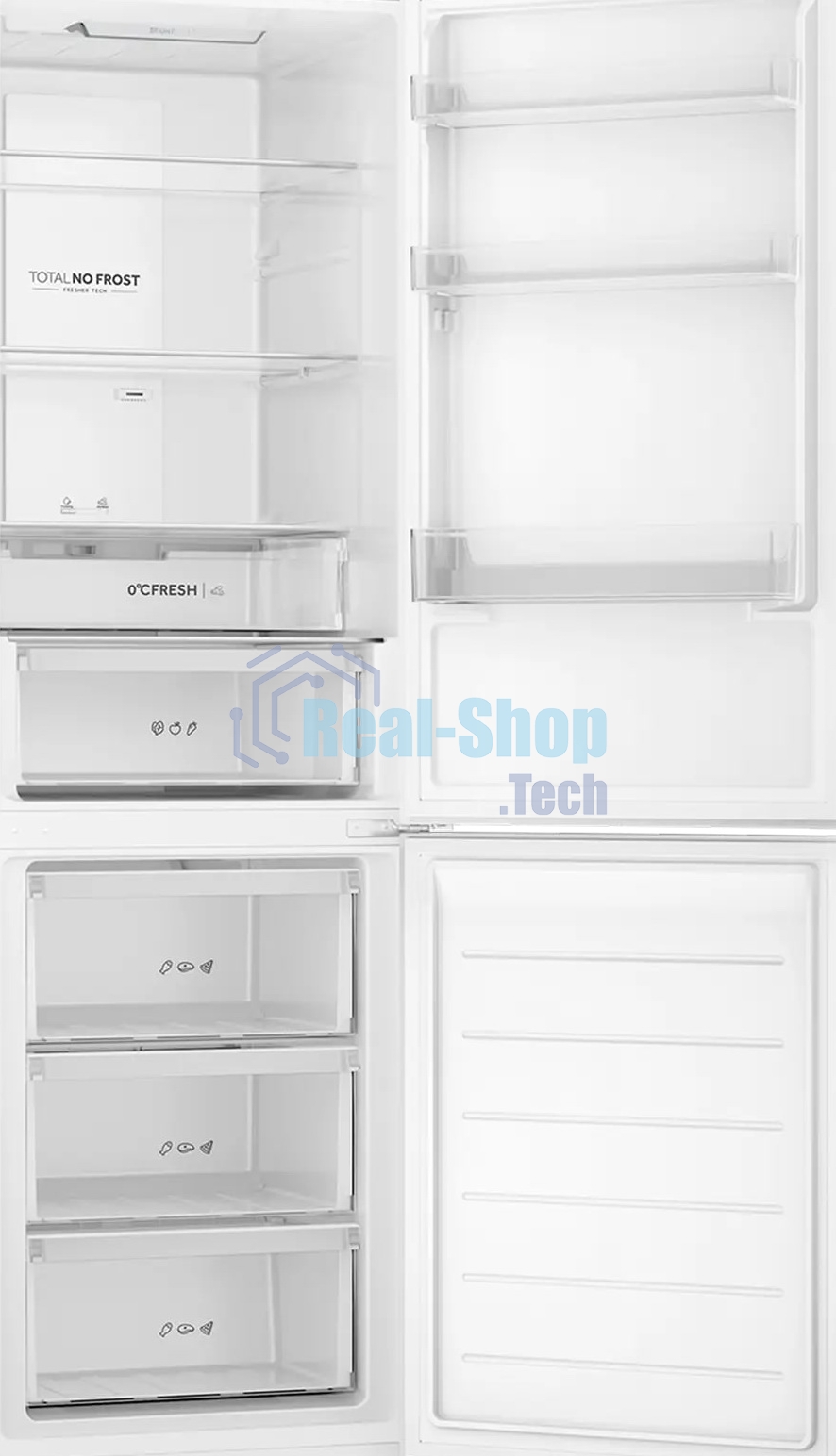 Холодильник Haier CEF536CCG бежевый двухкамерный 240/105 л морозилка снизу, No Frost