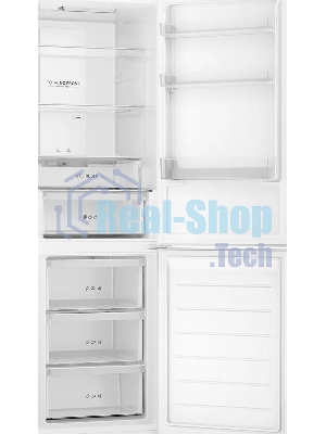 Холодильник Haier CEF536CCG бежевый двухкамерный 240/105 л морозилка снизу, No Frost