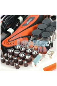 Прямошлифовальная машина (гравер) PATRIOT EE 111 с гибким валом, 140Вт, 210 насадок в комплекте, кейс