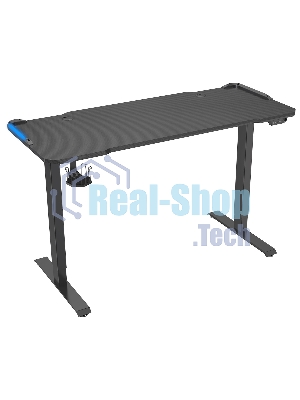 Стол игровой Cactus CS-EDL-GbK столешница МДФ черный, каркас черный