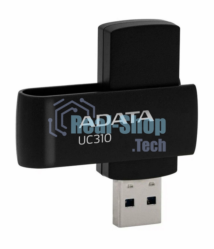 Флешка USB ADATA UC310 (UC310-128G-RBK), 128Gb, USB 3.2 Gen 1, R/W 100/30, черный