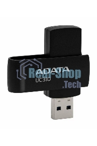 Флешка USB ADATA UC310 (UC310-128G-RBK), 128Gb, USB 3.2 Gen 1, R/W 100/30, черный