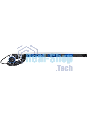 Блок силовых розеток Rem Rem-32, IEC 60320 С13, IEC 60320 С19 х 16, Shuko х 10, вход IEC 309, шнур 3 м, 1 463мм, однофазный 32А, автомат + индикатор, 