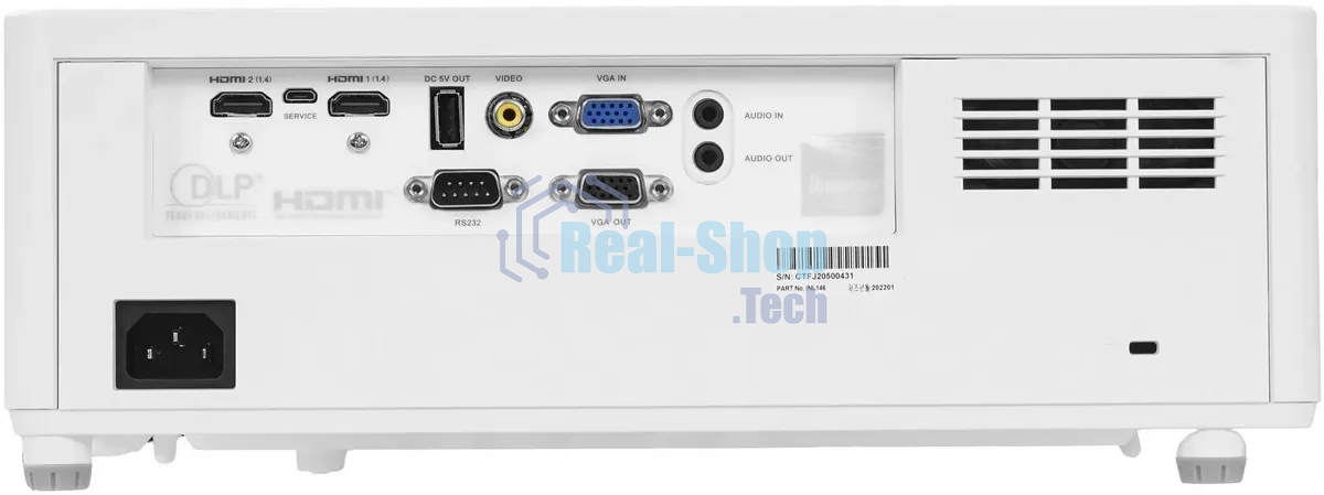 Лазерный проектор INFOCUS INL146 DLP, WXGA, 3100 lm, 2000 000:1, 1.491.93:1, HDMI x2, VGA in x1, RS232 x1, Audio in/out, USB-A x1, Composite video x1, Micro USB x1, 1х15w, 3,9 кг, белый