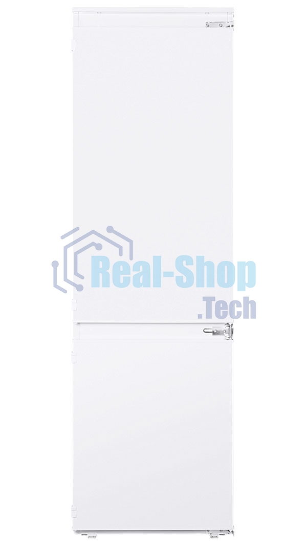 Встраиваемый холодильник HOMSair FB177SW Inverter белый, двухкамерный, 195/75л, морозилка снизу, капельная система