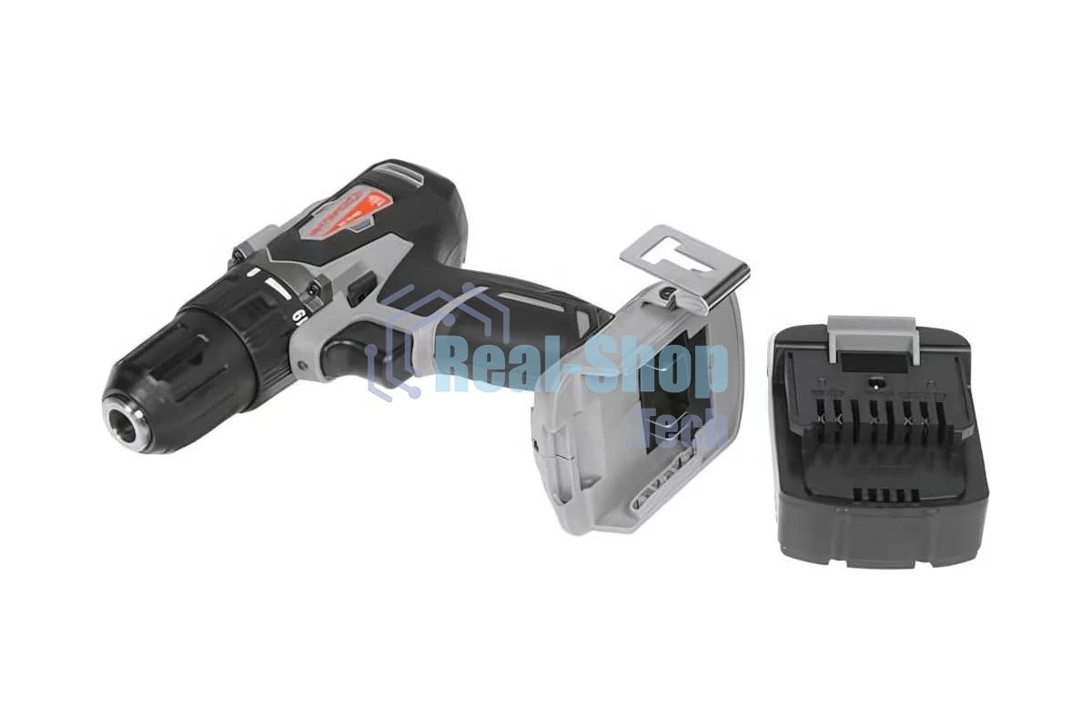 Дрель-шуруповерт аккумуляторная ИНТЕРСКОЛ ДА-13/18ВК, Аккумуляторный, 18В, 2 АКБ, Кейс