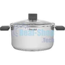 Кастрюля Rondell Quadro RDS-1597, 5.1 л, 24 см, с крышкой, сталь