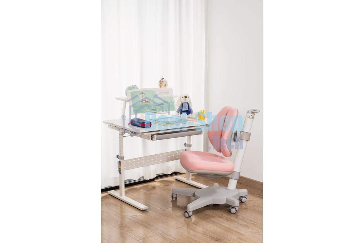 Кресло детское Cactus CS-CHR-3604PK розовый крестов. пластик серый