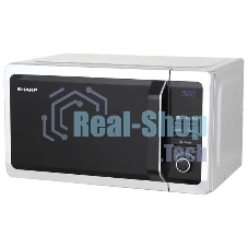 Микроволновая печь Sharp R2852RSL серебристый, 20 л, 800 Вт, переключатели - кнопки/поворотный механизм