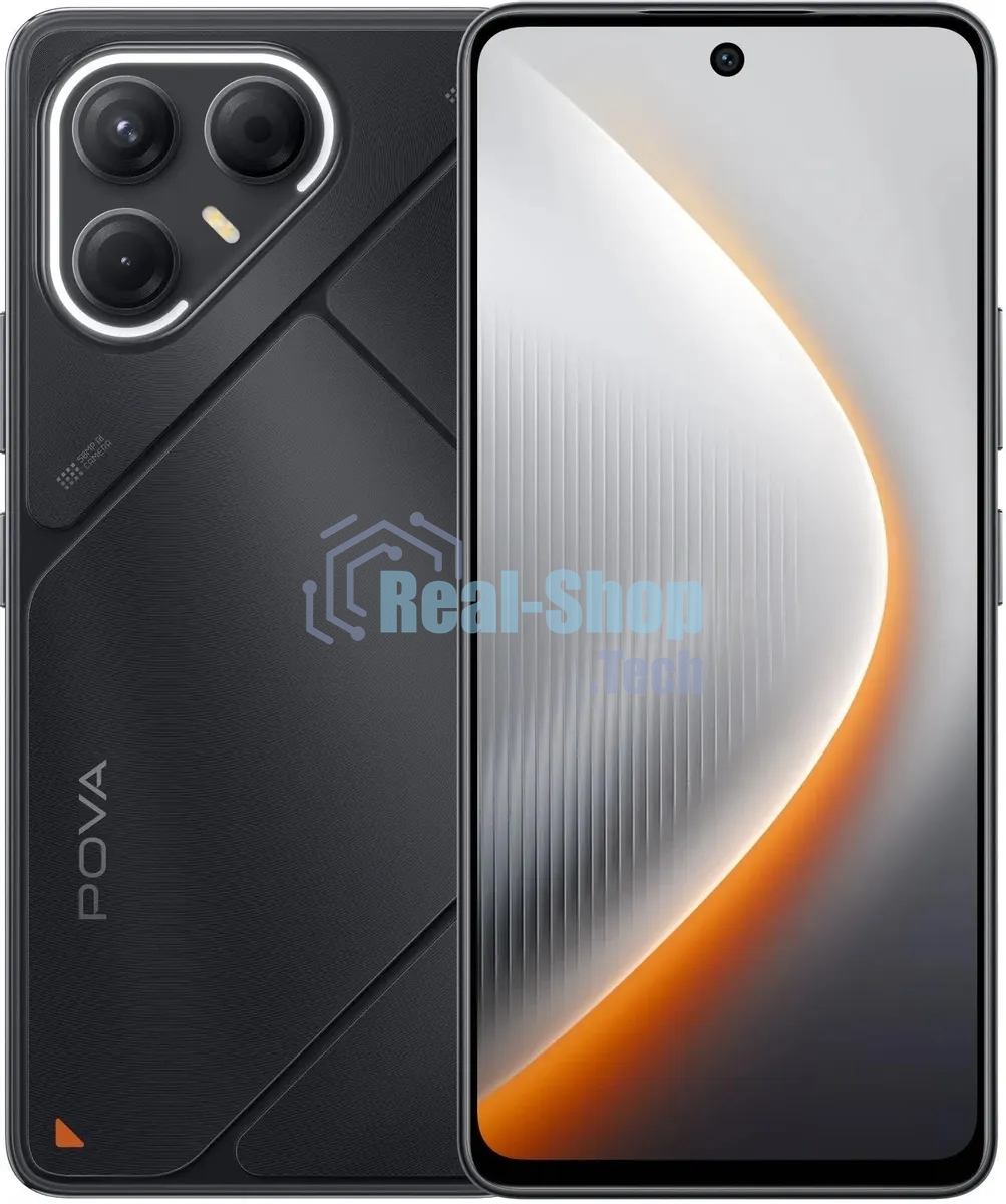Смартфон Tecno Pova 7 5G LJ7, 8/128Gb, черный