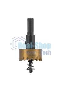 Коронка по металлу Denzel HSS, 28 мм, нитридтитановое покрытие