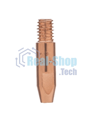 Токосъемный наконечник под проволоку Denzel 1,2 мм, М6х28, E-CU, 20 шт для MIG горелки тип 24