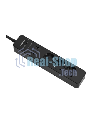 Удлинитель с USB зарядкой HARPER UCH-315 черный