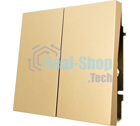 Выключатель 2-кл. СП ZIMA IP20 10А безвинт. зажим зол. LEZARD 704-3688-101QC