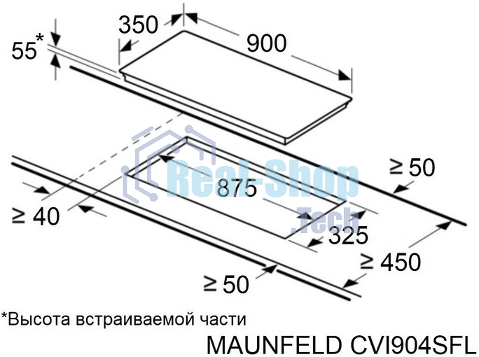 Индукционная варочная панель Maunfeld CVI904SFLBK LUX Inverter