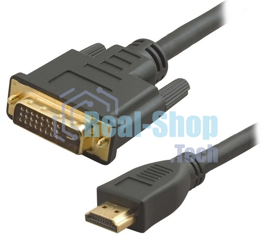 Кабель HDMI/DVI 5bites APC-073-030 HDMI M/DVI M (24+1) double link, зол.разъемы, ферр.кольца, 3м.
