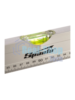 Уровень алюминиевый Sparta 1800 мм, 2 глазка, линейка