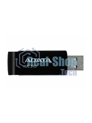 Флешка USB ADATA UC310 (UC310-128G-RBK), 128Gb, USB 3.2 Gen 1, R/W 100/30, черный