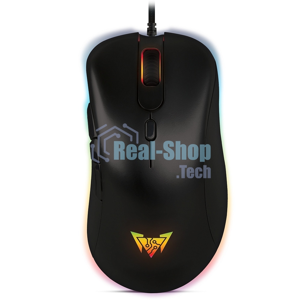 Мышь проводная Crown CMGM-904 черный, 7000 dpi, USB, кнопки - 7