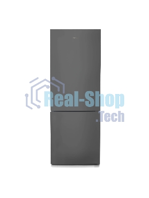 Холодильник Бирюса W6134 матовый графит двухкамерный 210/85 л морозилка снизу, автоматическое оттаивание