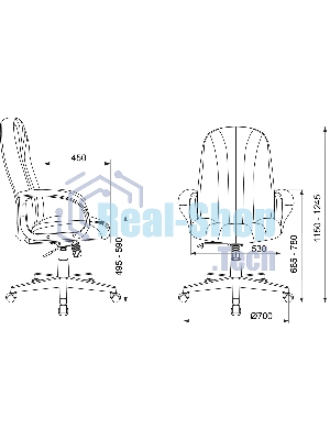 Кресло Бюрократ T-898AXSN 38-404 серый