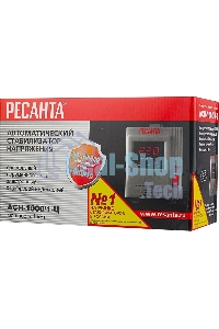 Стабилизатор напряжения Ресанта АСН-1 000/1-Ц 63/6/2 220В±8%, Габариты 237х140х170, Вес 4 кг