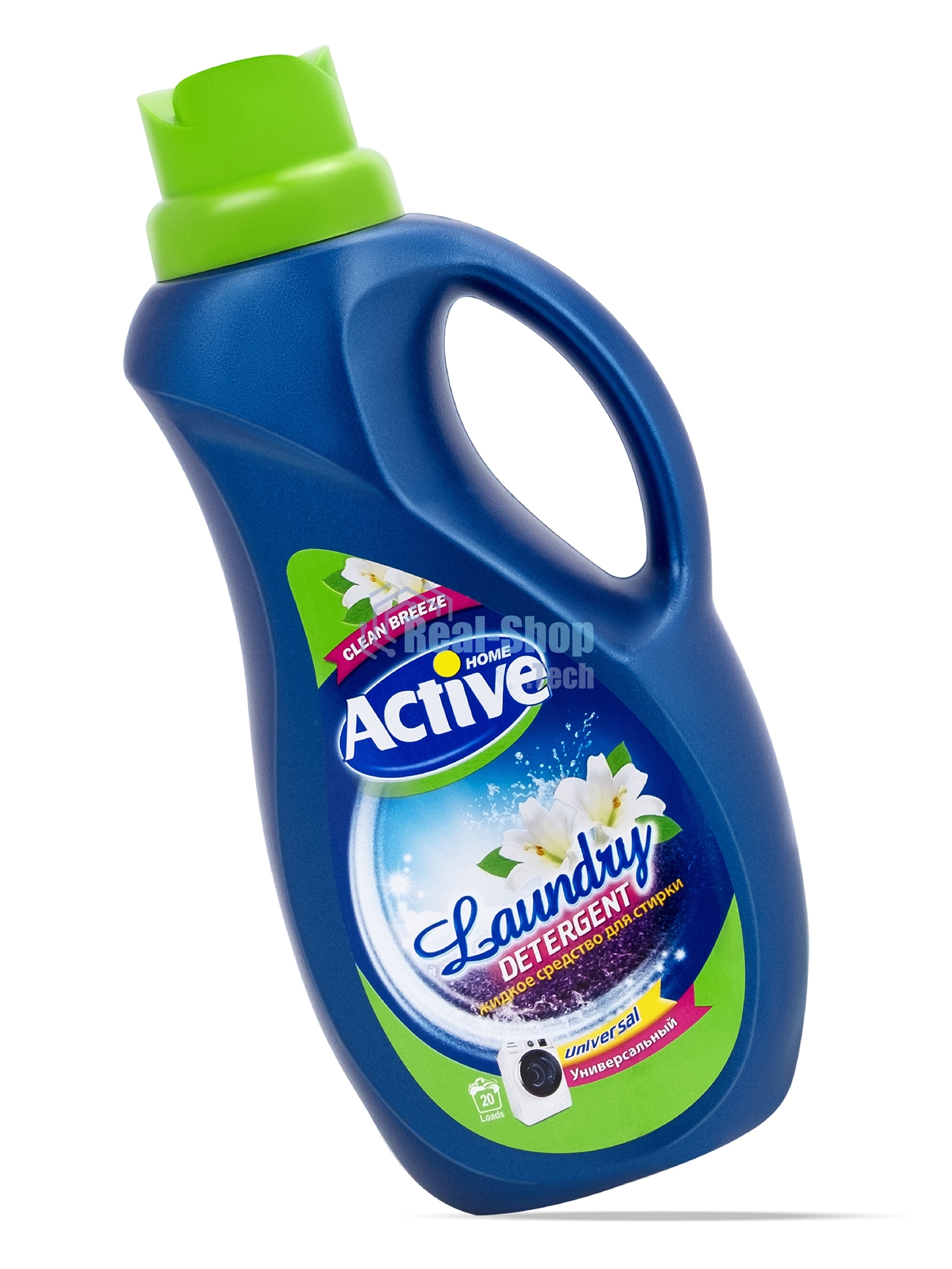 Гель-концентрат для стирки белья Active универсальный Clean Breeze Альпийские луга, 1500 мл, Green (511601111)