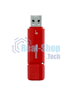 Флешка USB Smartbuy DOCK RED (SB8GBDK-R), 8Gb, USB 2.0, R/W 15/5, красный