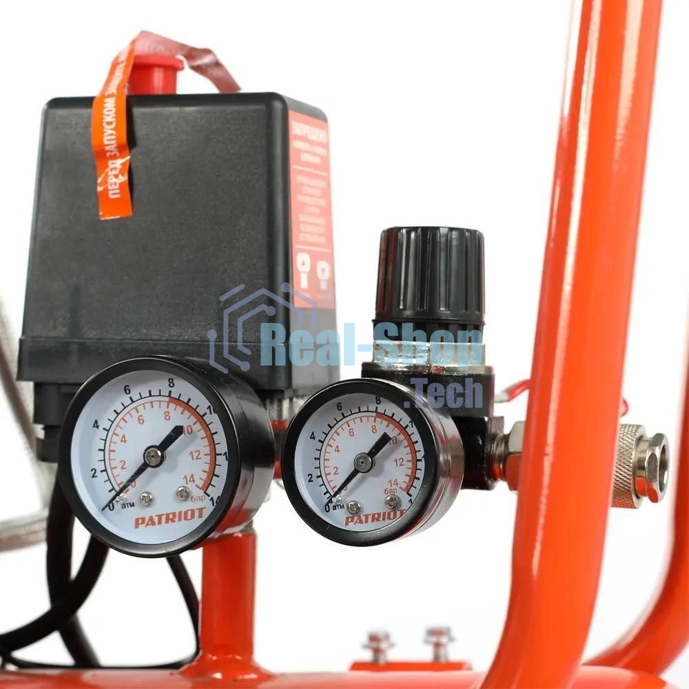 Компрессор Patriot поршневой безмасляный WO 80-360, 360 л/мин, 8 бар, 2200 Вт, 80 л, быстросъем и 