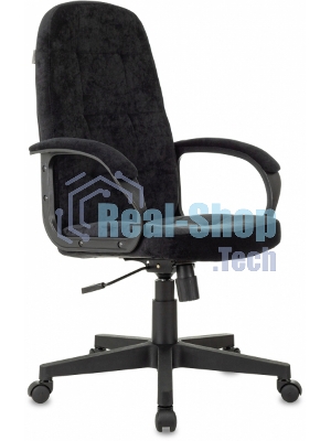 Кресло руководителя Бюрократ CH 002 Fabric черный Light-20 крестов. пластик