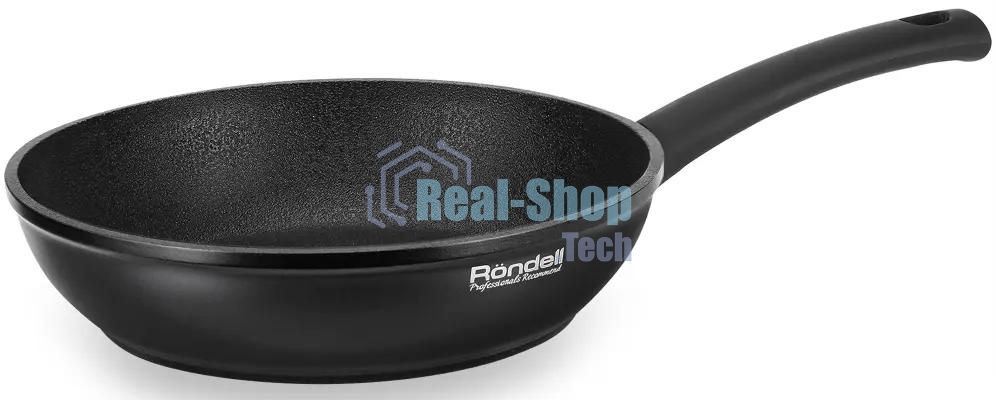 Сковорода Rondell Mustang RDA-597, 24 см, без крышки, черный
