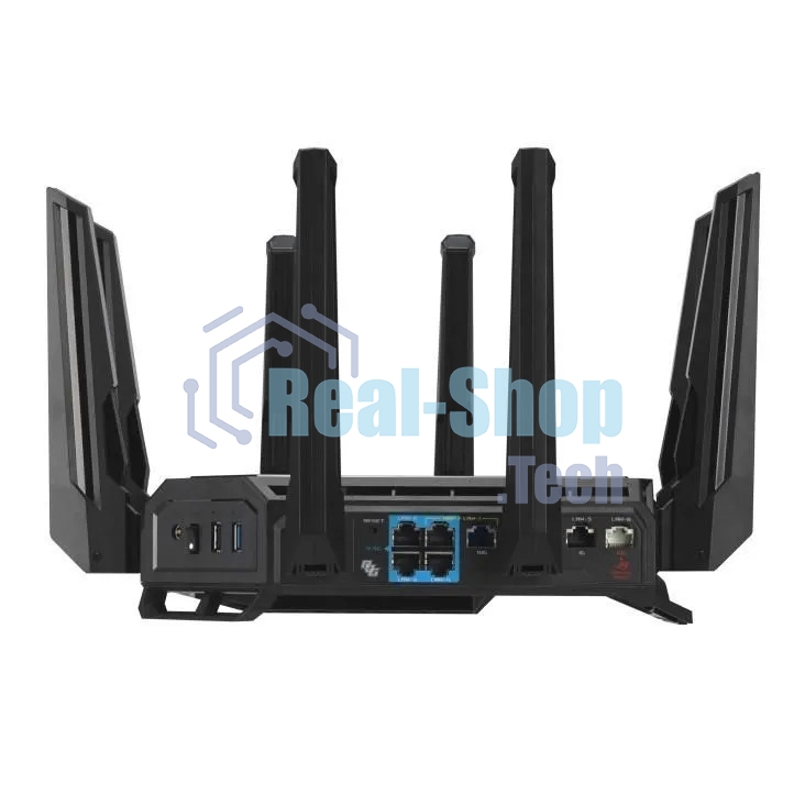 Маршрутизатор ASUS GT-BE19000, черный/красный, 90IG0850-MO9A0V