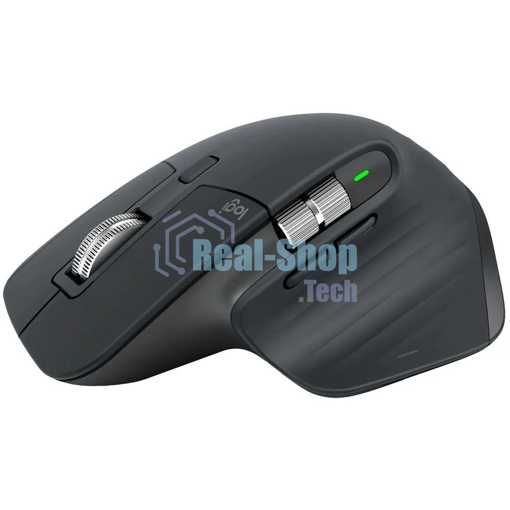 Мышь беспроводная Logitech MX Master 3s графитовый, 8000 dpi, радиоканал, Bluetooth, USB, кнопки - 7