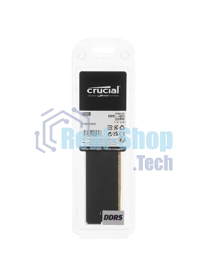 Оперативная память Crucial, DDR5, 16GB (1x16 GB), 4800 MHz, CL40, DIMM