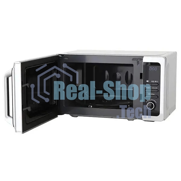 Микроволновая печь Sharp R2852RSL серебристый, 20 л, 800 Вт, переключатели - кнопки/поворотный механизм