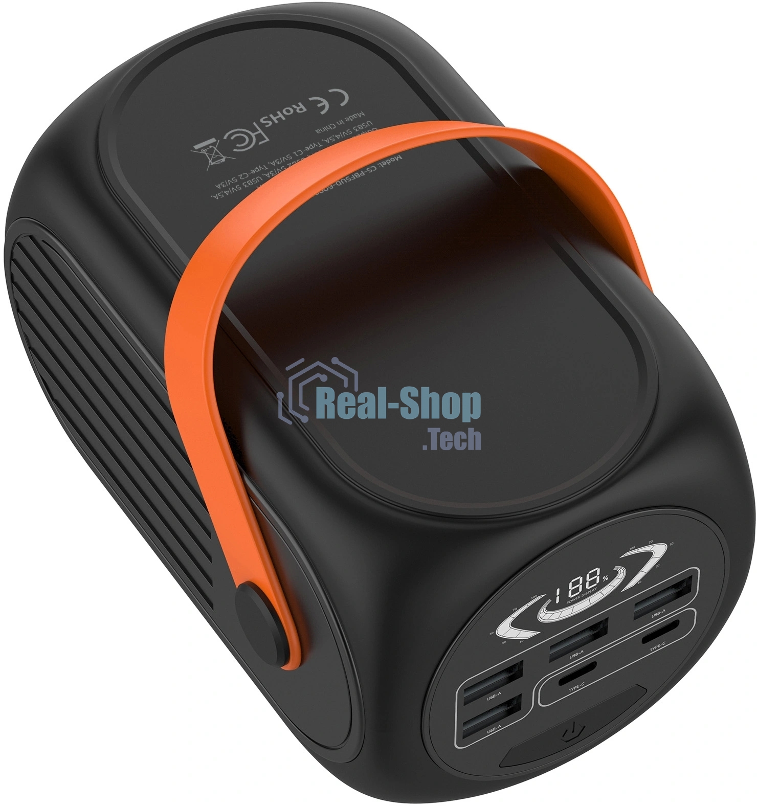 Портативный аккумулятор Cactus CS-PBFSUD-60000 60000mAh 80W 4.5A черный