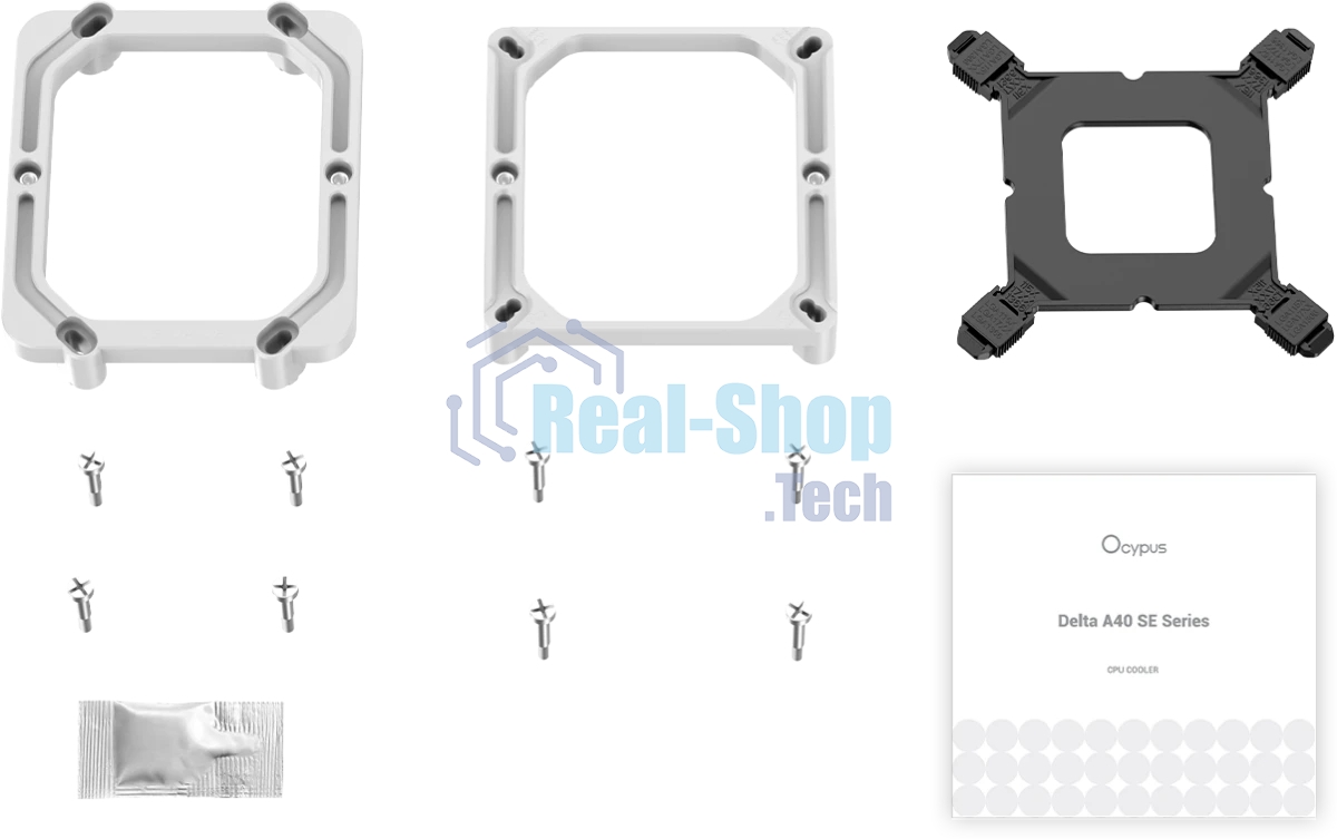 Кулер для процессора Ocypus Delta A40 SE WH ARGB, 120мм ARGB FAN, Top ARGB Panel, 4 HEAT PIPES, 4-PIN PWM, 800-1800 RPM, 31DBA, HYDRO BEARING, LGA115X/1200/1700/18XX, AM4/AM5