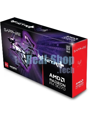 Видеокарта Sapphire PCI-E 5.0 11349-01-20G NITRO+AMD RADEON RX 9070 OC AMD Radeon RX 9070 16Gb 256bit GDDR6 2210/20000 HDMIx2 DPx2 HDCP Ret