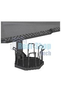 Стол игровой Cactus CS-EDL-GbK столешница МДФ черный, каркас черный