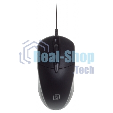 Мышь проводная Oklick 275M черный, 1000 dpi, USB, кнопки - 3