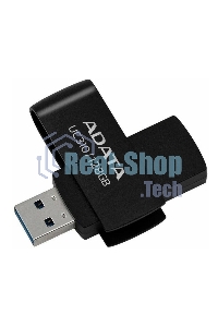 Флешка USB ADATA UC310 (UC310-128G-RBK), 128Gb, USB 3.2 Gen 1, R/W 100/30, черный