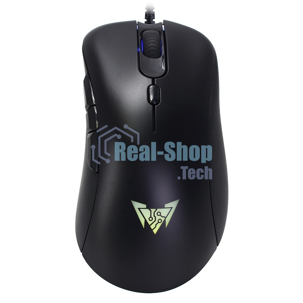 Мышь проводная Crown CMGM-904 черный, 7000 dpi, USB, кнопки - 7