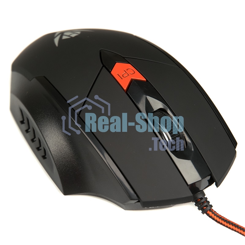 Мышь проводная Dialog MOG-11U Nakatomi Gaming - 6 кнопок + ролик, USB,черная