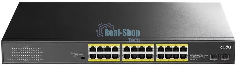 Коммутатор Cudy GS1028PS2, 24×1 Гбит/с, 2×1 Гбит/с SFP