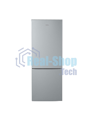 Холодильник Бирюса М6134 металлик двухкамерный 210/85 л морозилка снизу, автоматическое оттаивание