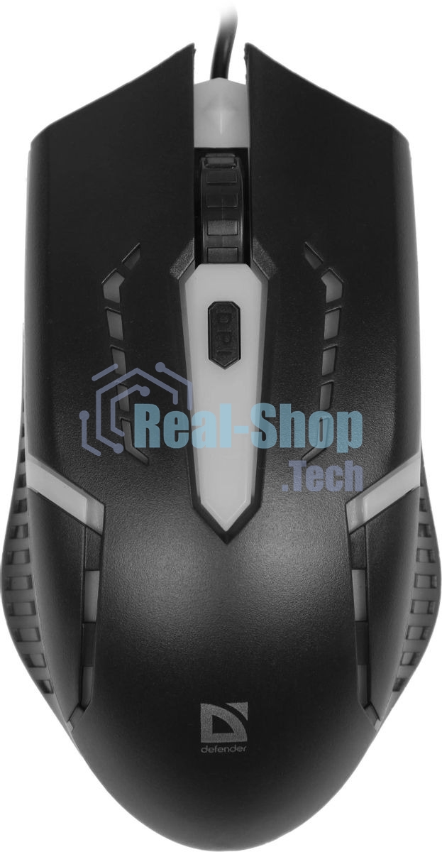 Мышь проводная Defender Hit MB-601 черный, 1200 dpi, USB, кнопки - 4